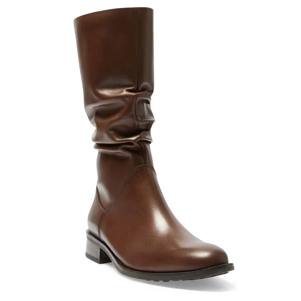 Adam Boot in Brown Leather