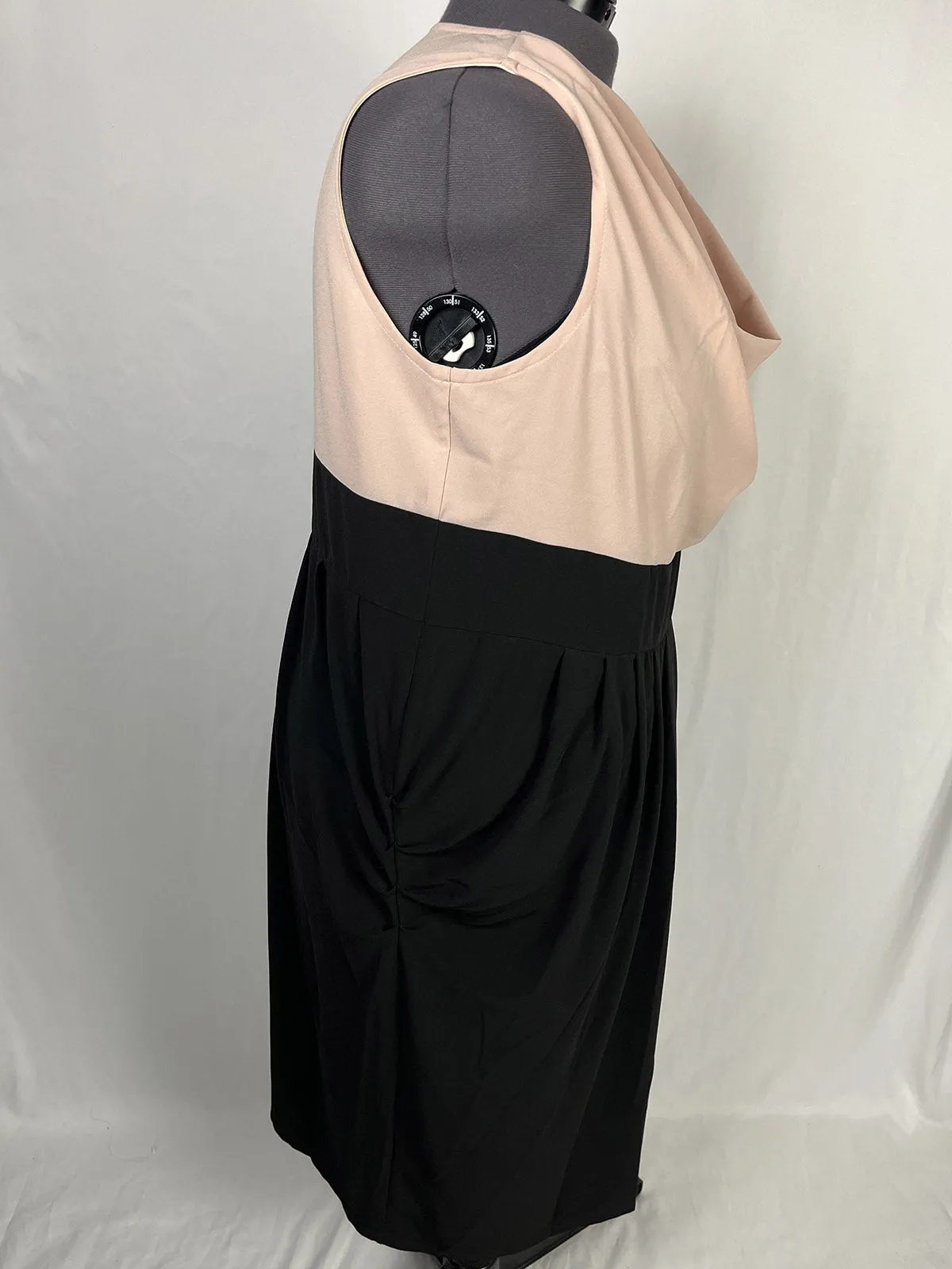 Anna Scholtz Size 22 Blush Pink & Black Dress