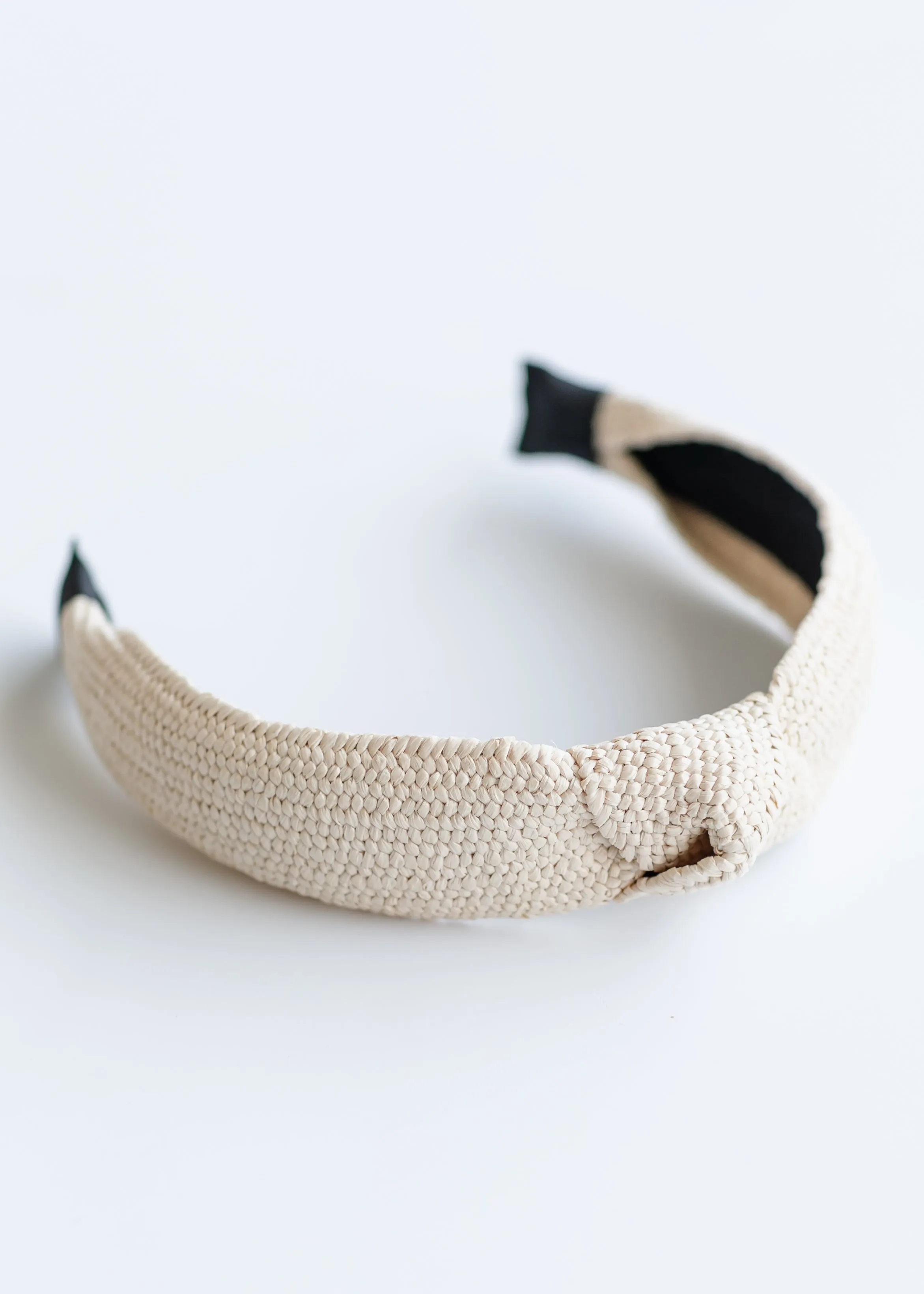 Boho Straw Rattan Knotted Headband - FINAL SALE