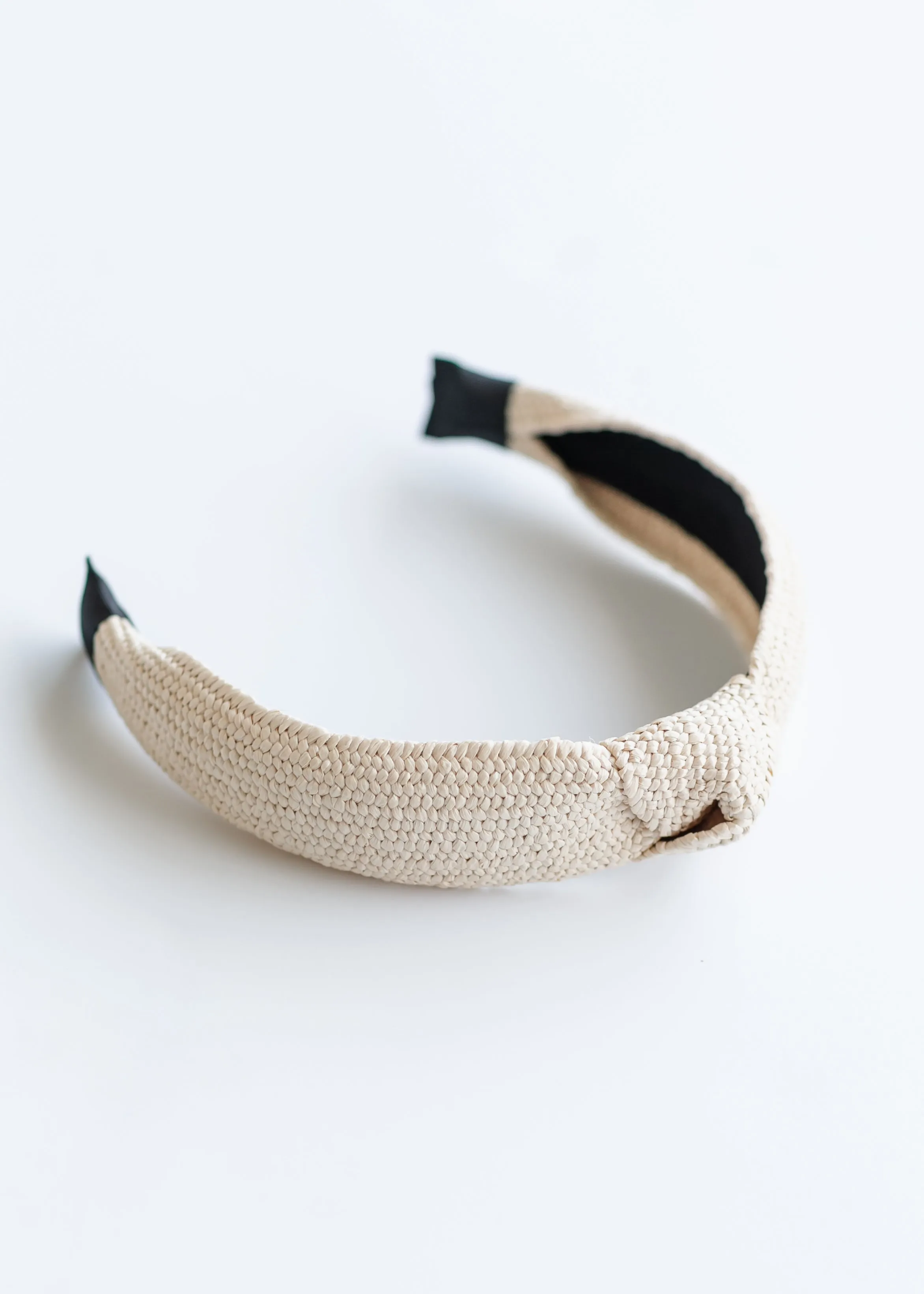 Boho Straw Rattan Knotted Headband - FINAL SALE