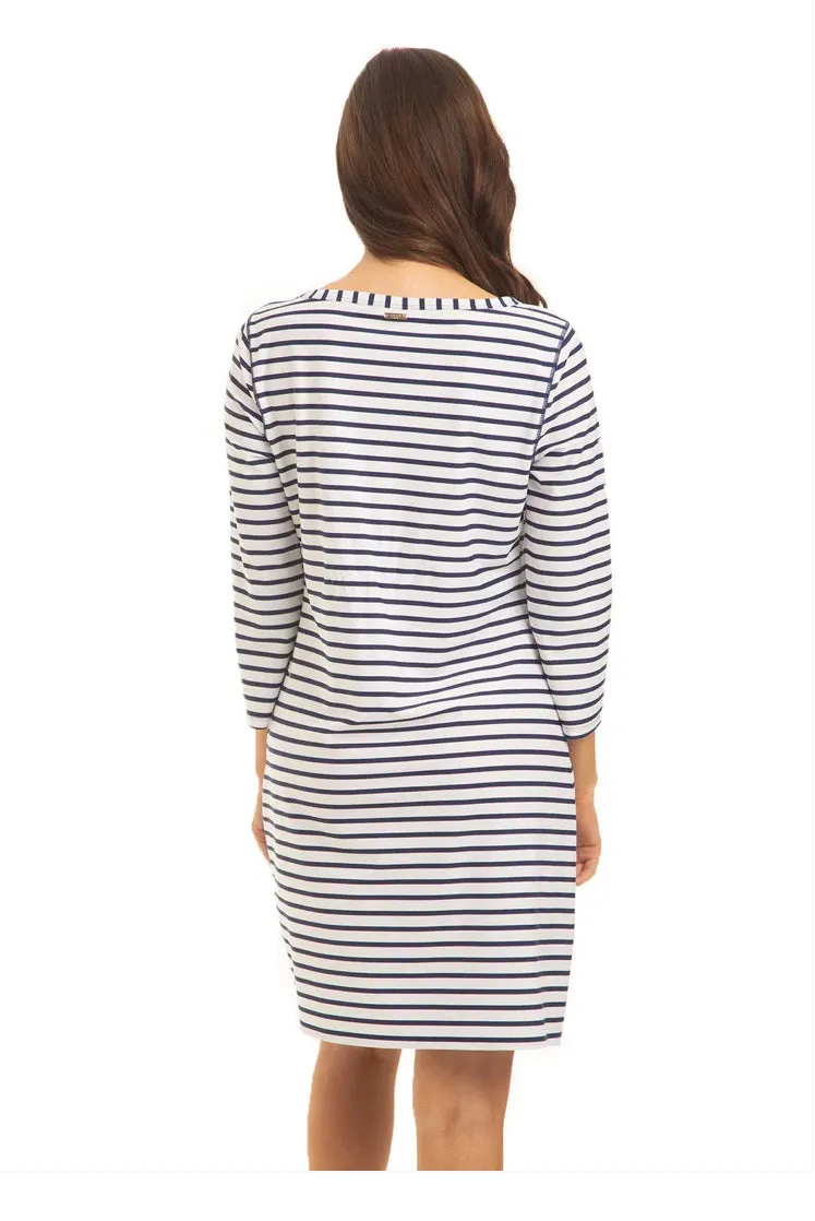 Cabana Life Navy Stripe Cabana Shift Dress