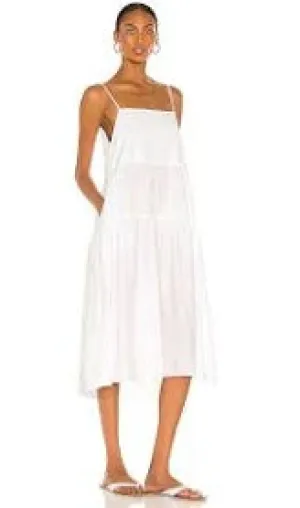 Cool Cotton Strappy Tier Dress