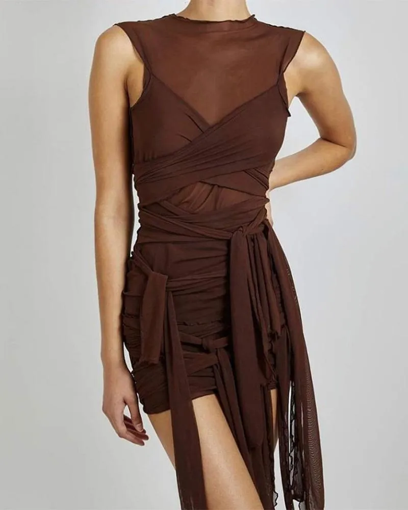 Earth Spirit Draped Dress