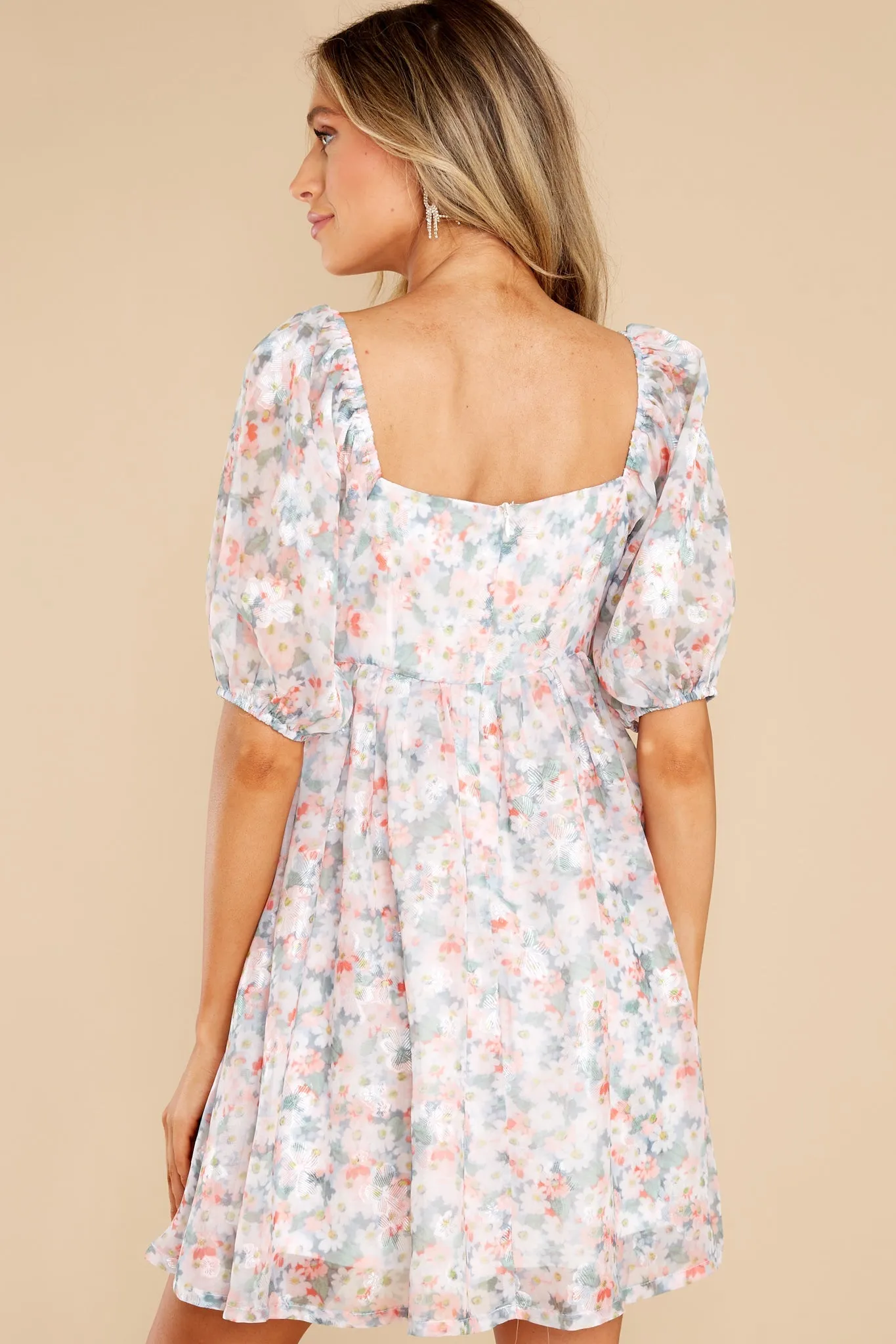 Enjoy Yourself Pink Multi Floral Print Dress