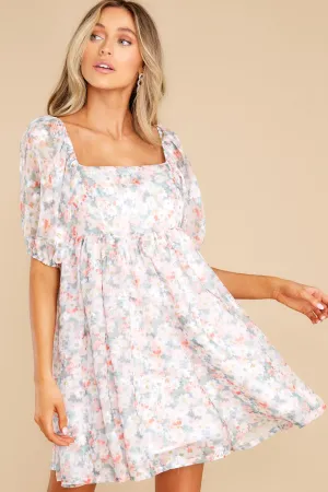 Enjoy Yourself Pink Multi Floral Print Dress