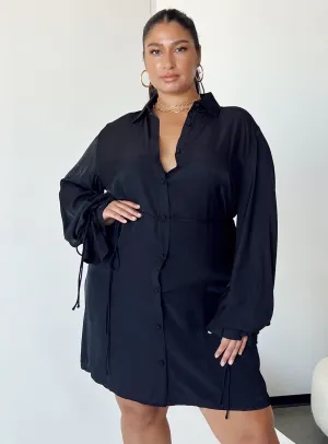 Forbidden Mini Dress Black Curve