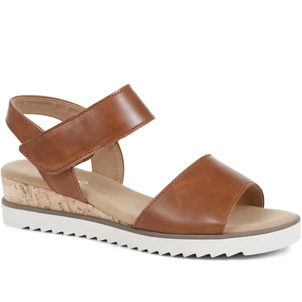 Gabor Leather Wedge Sandals - GAB35509 / 321 589