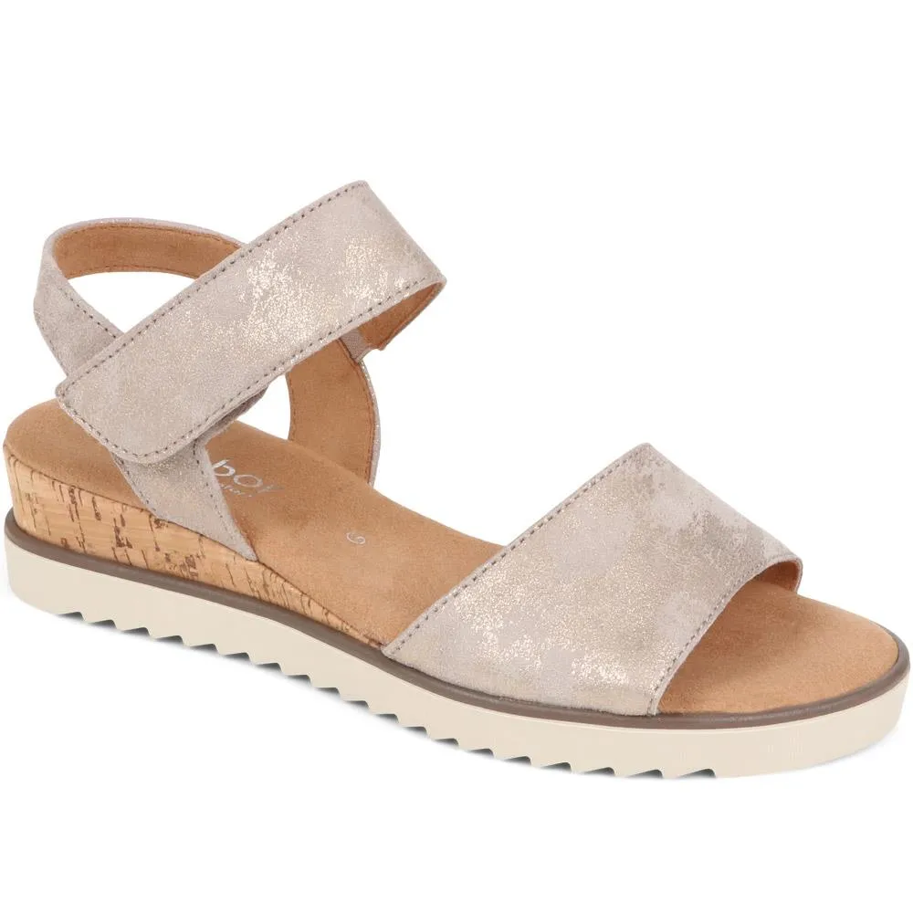 Gabor Leather Wedge Sandals - GAB35509 / 321 589