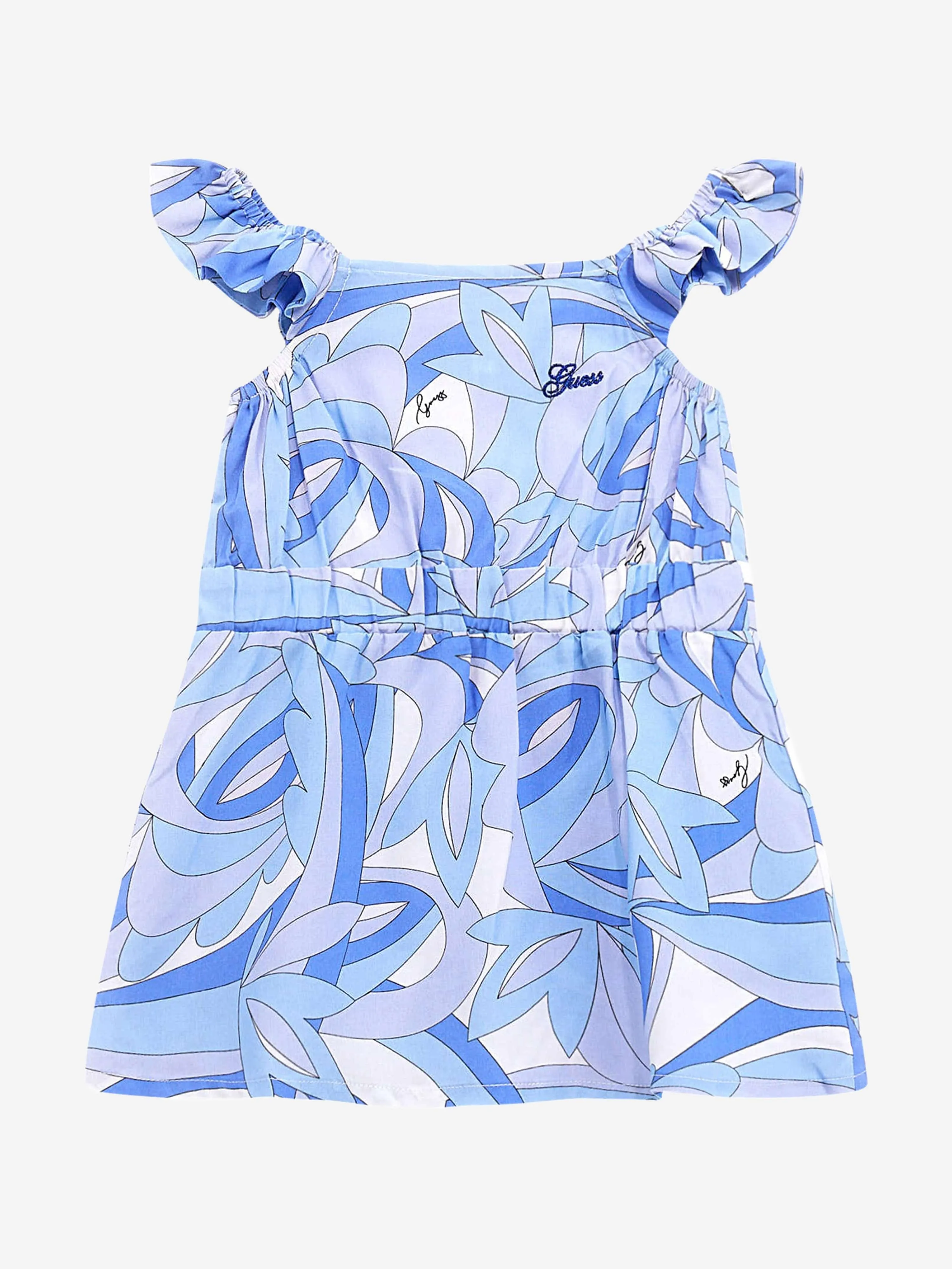 Guess Girls Abstract Sun Dress in Blue