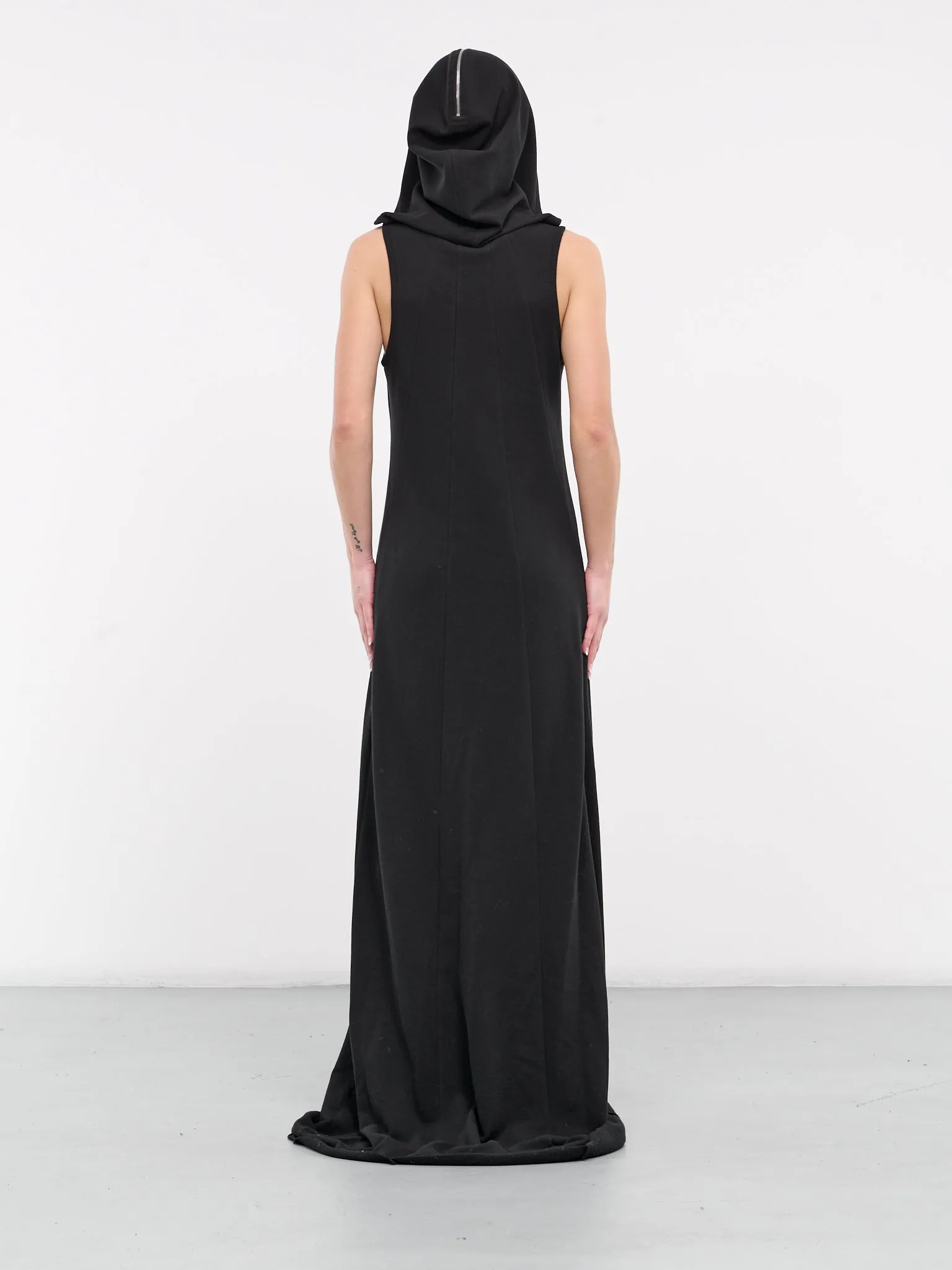 Hooded Long Dress (SY-D12-BLACK)