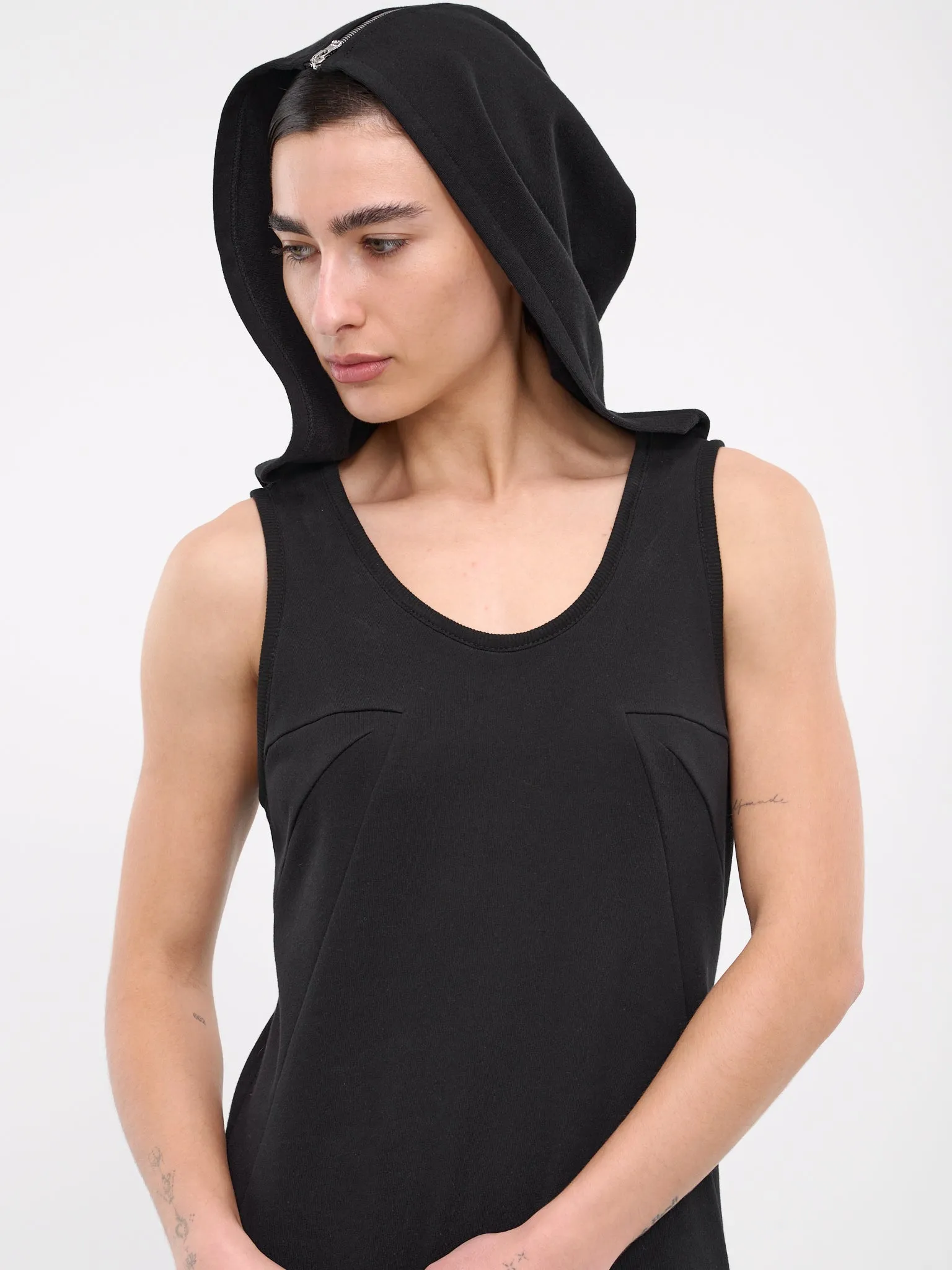 Hooded Long Dress (SY-D12-BLACK)