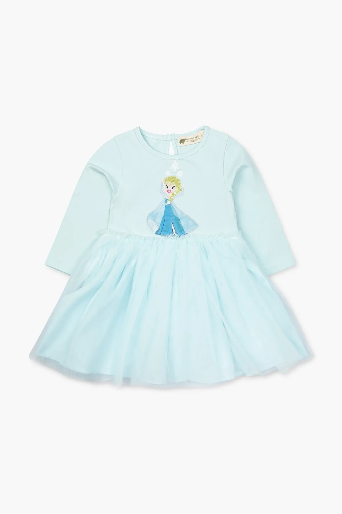 Long Sleeve Tulle Dress_Disney's Frozen Elsa