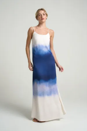 Long Slip Dress Indigo