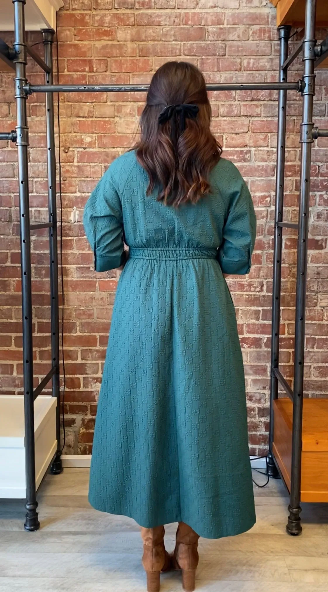 Lucky To Have You Midi Dress | Hunter Green