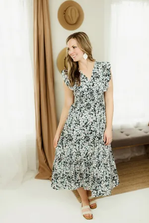 Mid-Length Floral Dress