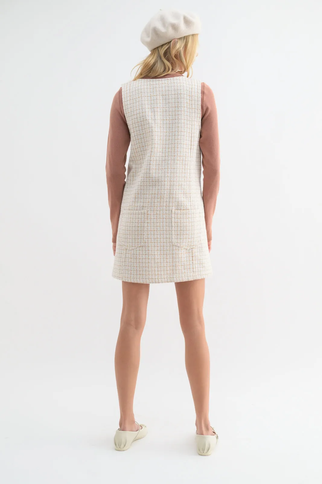 Nicole Tweed Mini Dress