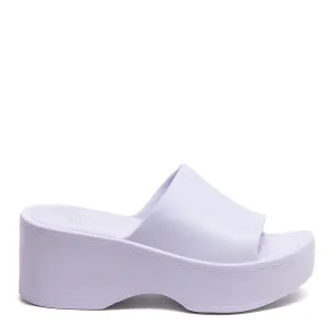 Petal Lavender Platform Slide Sandals