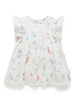 Purebaby Ruffle Dress Bodysuit - Blossom Friends