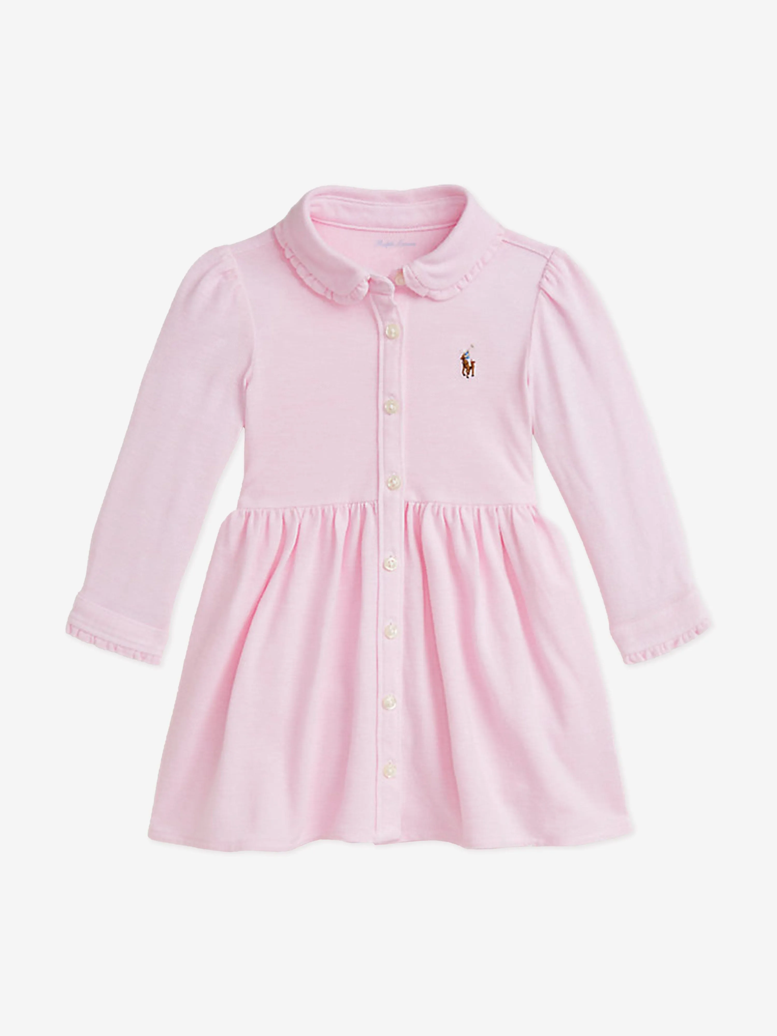 Ralph Lauren Baby Girls Shirt Dress in Pink