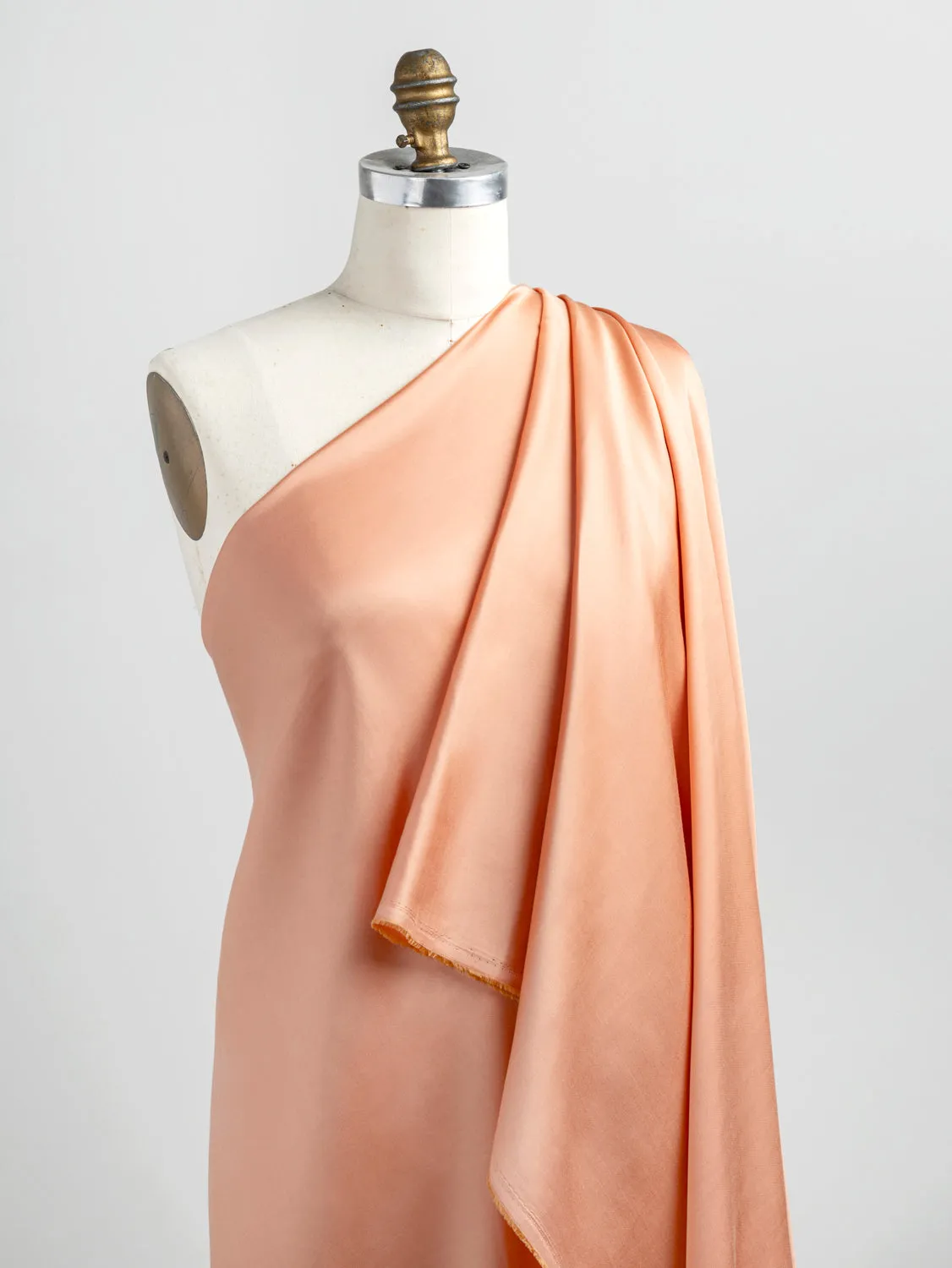 Tencel Lyocell Satin - Coral - Swatch