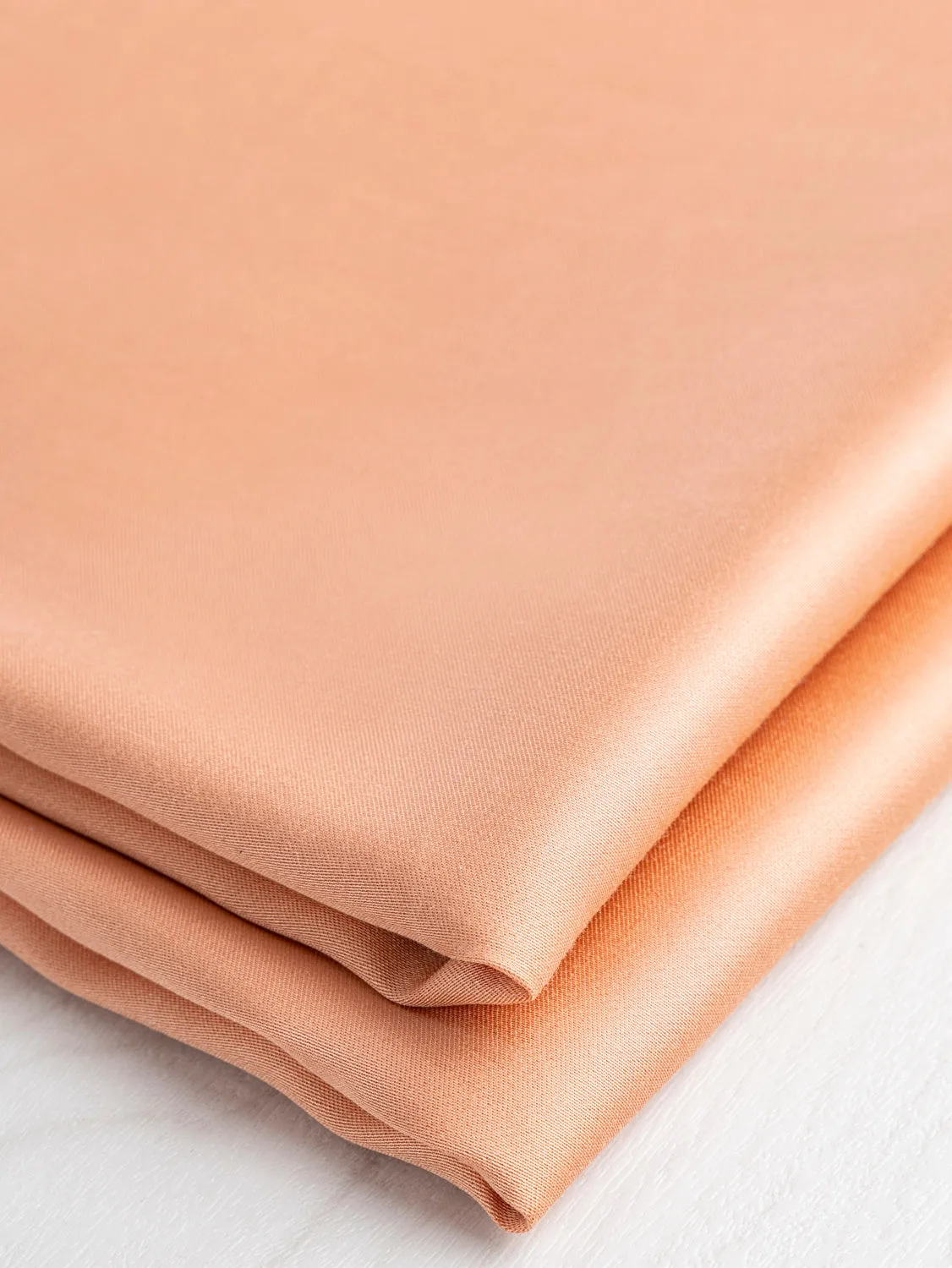 Tencel Lyocell Satin - Coral - Swatch