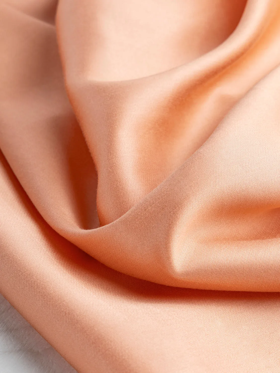 Tencel Lyocell Satin - Coral - Swatch