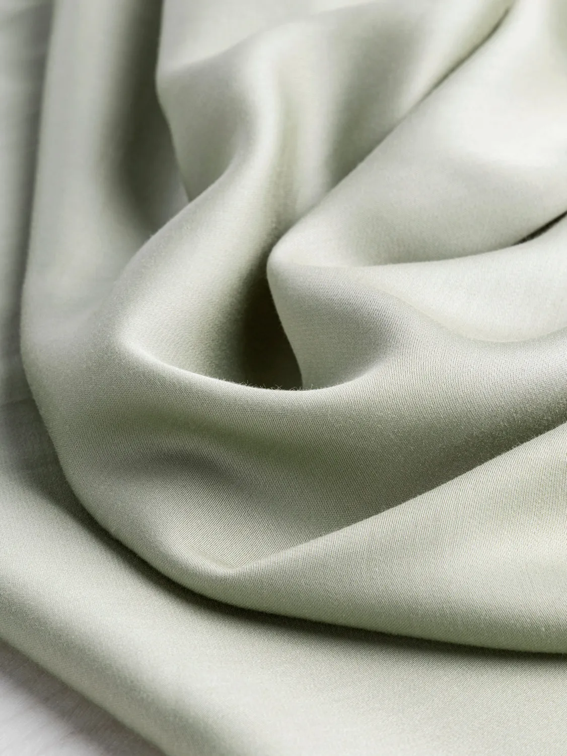 Tencel Lyocell Satin - Sage - Swatch