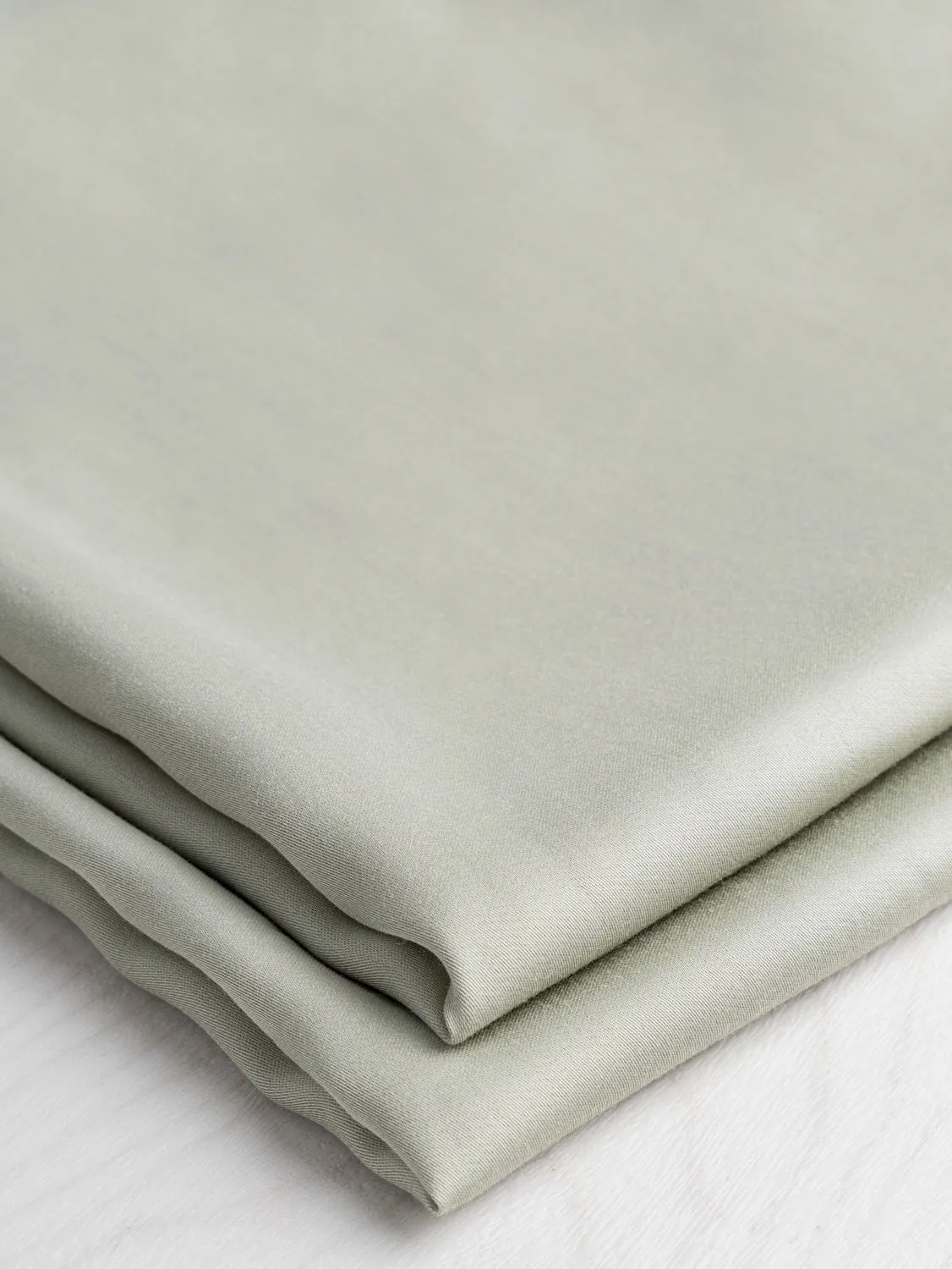 Tencel Lyocell Satin - Sage - Swatch