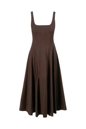 Wells Dress in Brown