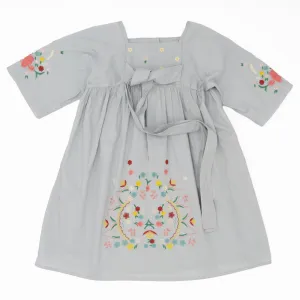 Wild & Gorgeous Girls Grey Floral Short Sleeve Summer Dresses